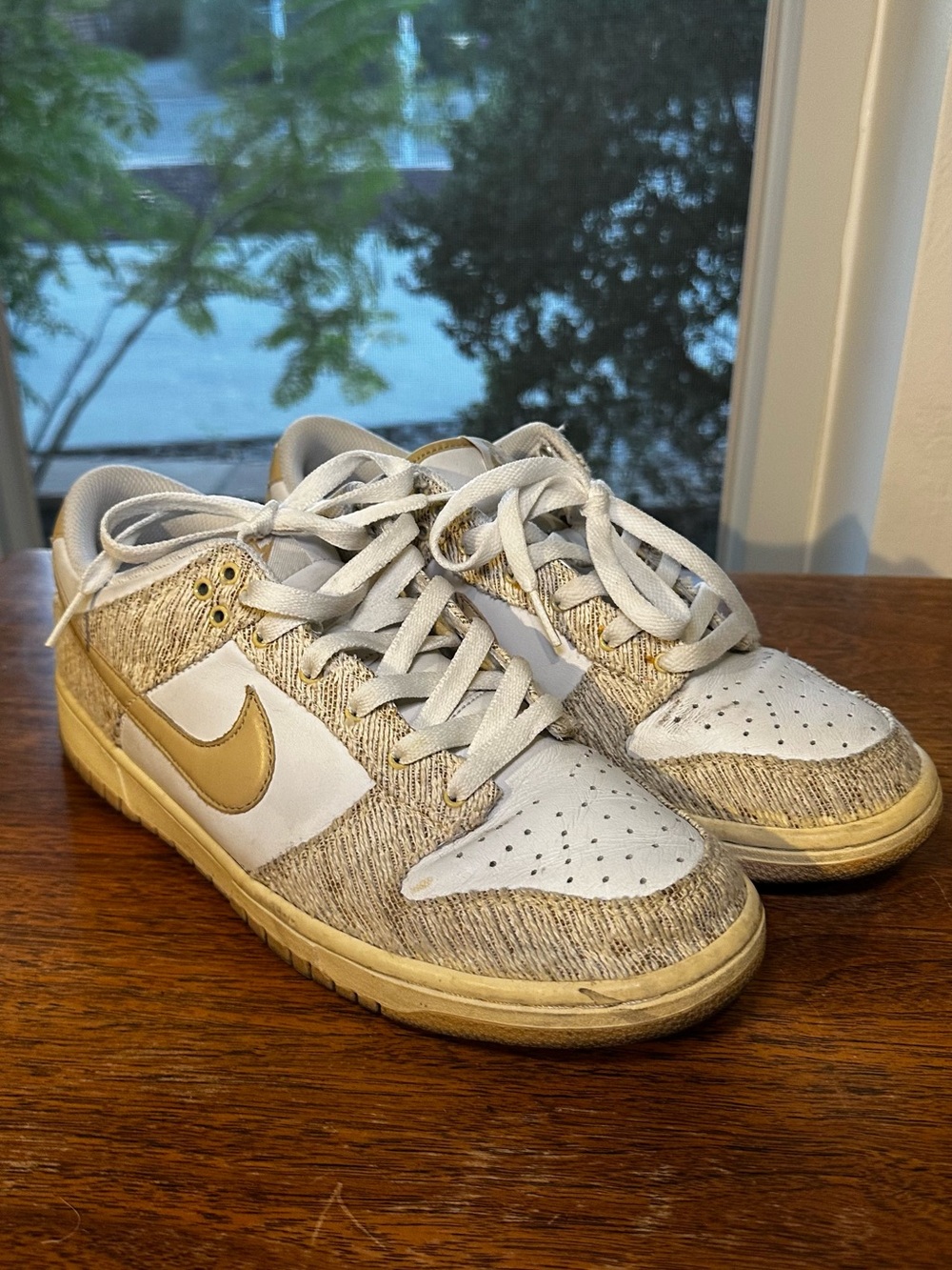 Nike Dunk Low Oatmeal Linen White Cream